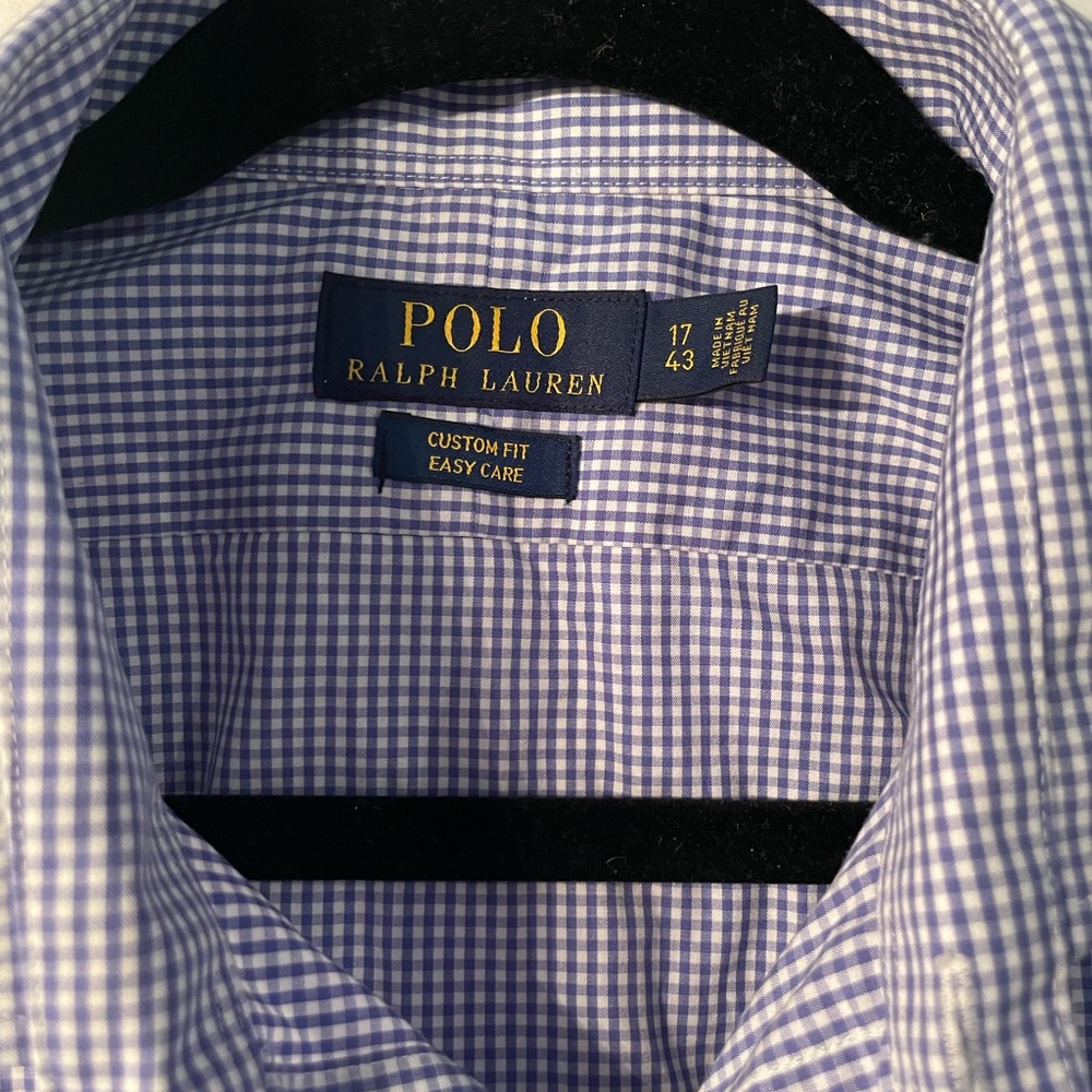 Worn once - Polo Ralph Lauren 17 Custom Fit Dress Shirt